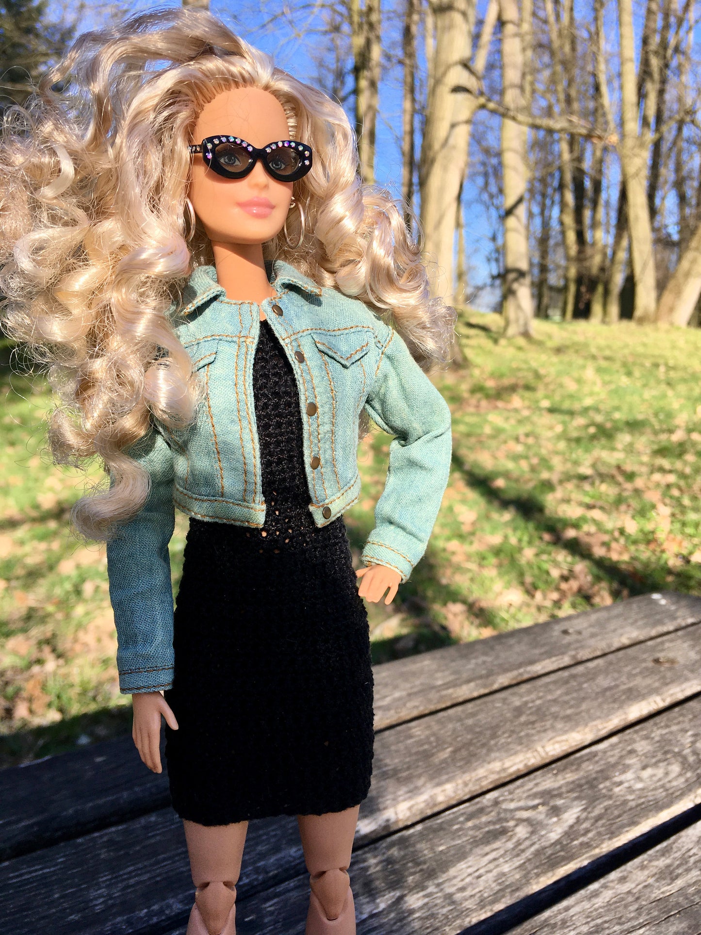 BQ-MIREA – Light Blue Denim Jacket for 11.5" 1/6 Scale Fashion Dolls