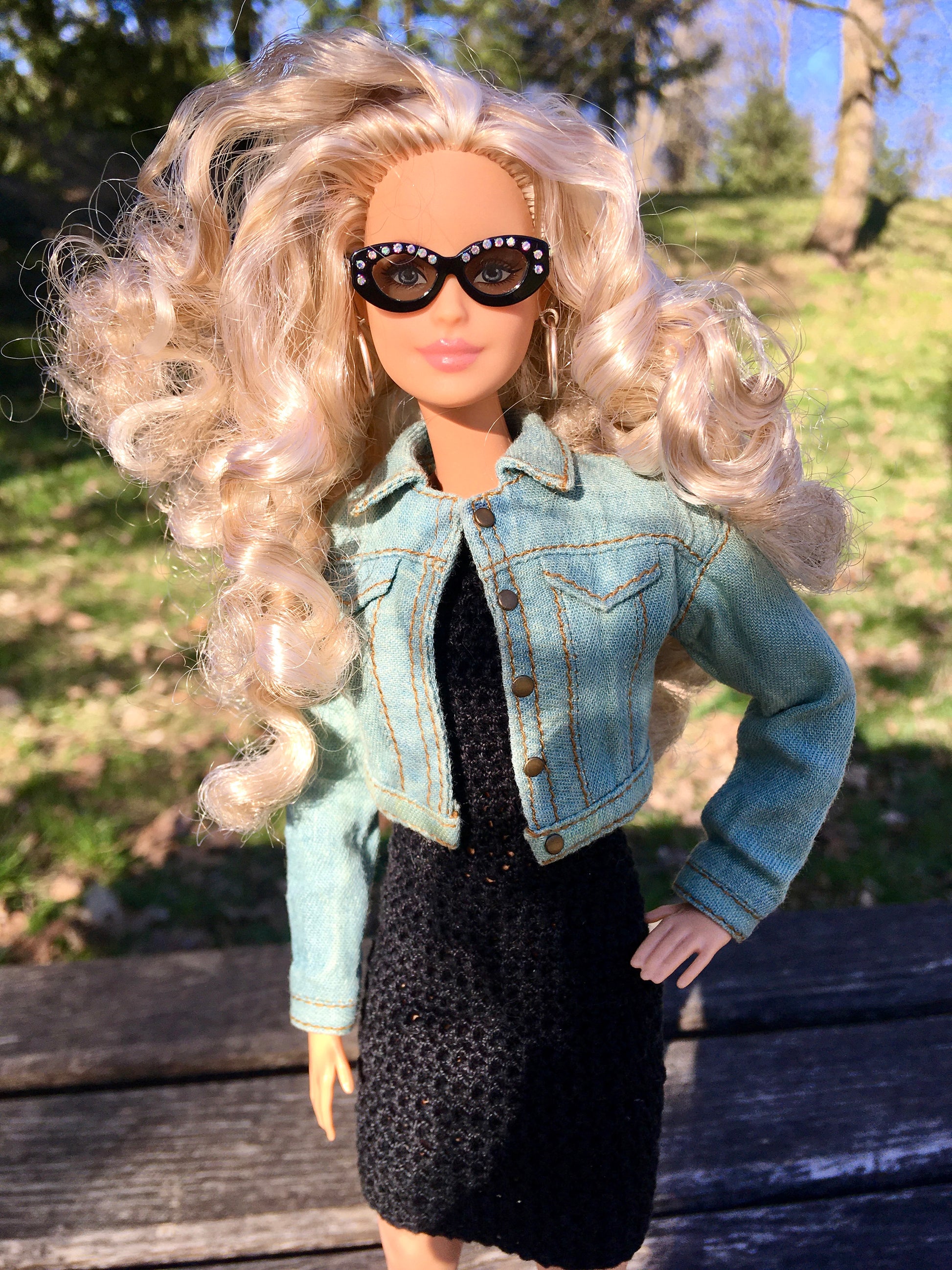 BQ-MIREA – Light Blue Denim Jacket for 11.5" 1/6 Scale Fashion Dolls