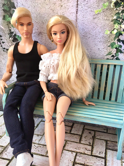 BQ-NELA – Off-Shoulder Ruffle Top for 11.5" 1/6 Scale Fashion Dolls - www.bouutique.com