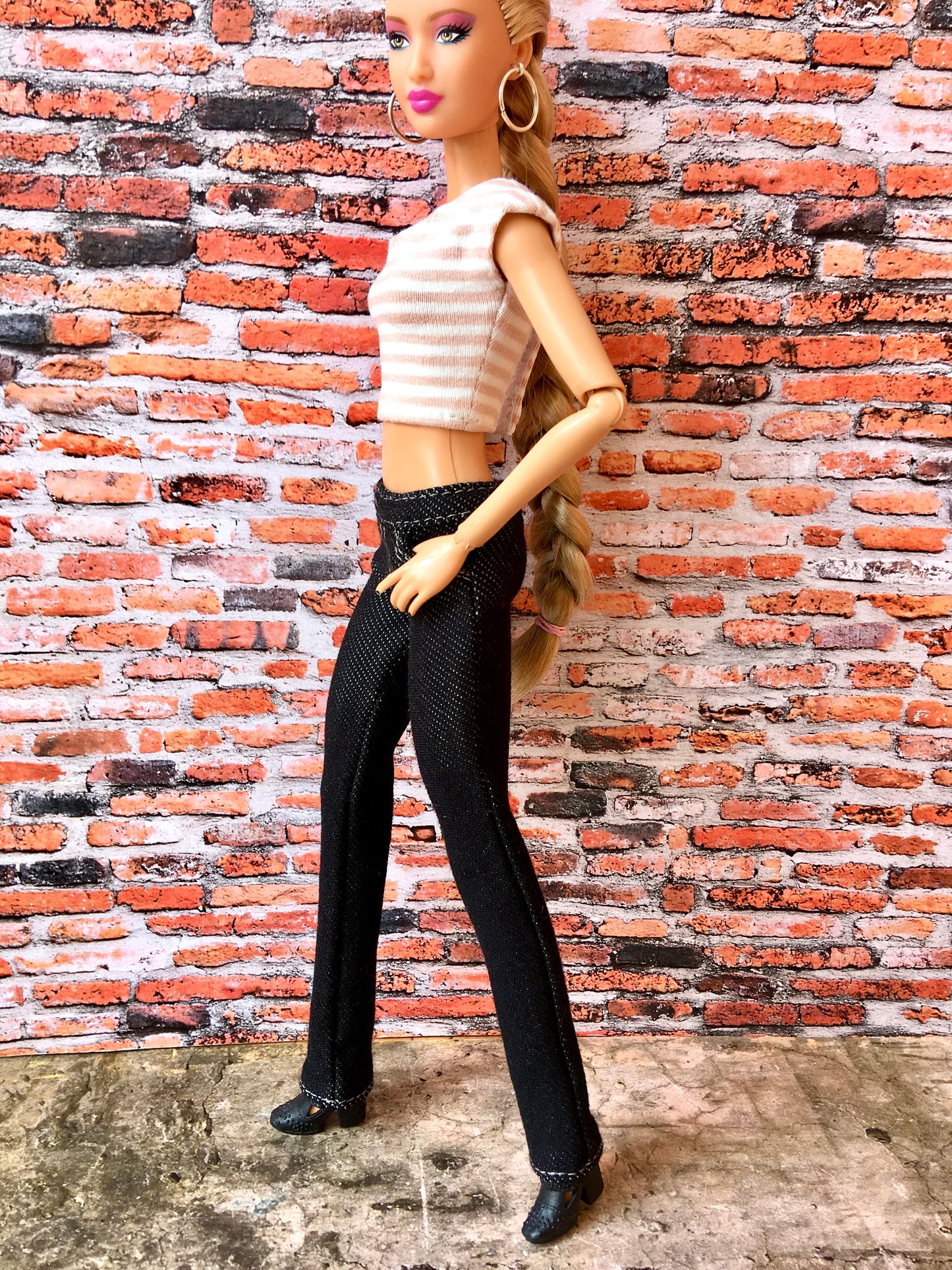 BQ-RAVEN – Stretch Jeans for 11.5" 1/6 Scale Fashion Dolls - www.bouutique.com