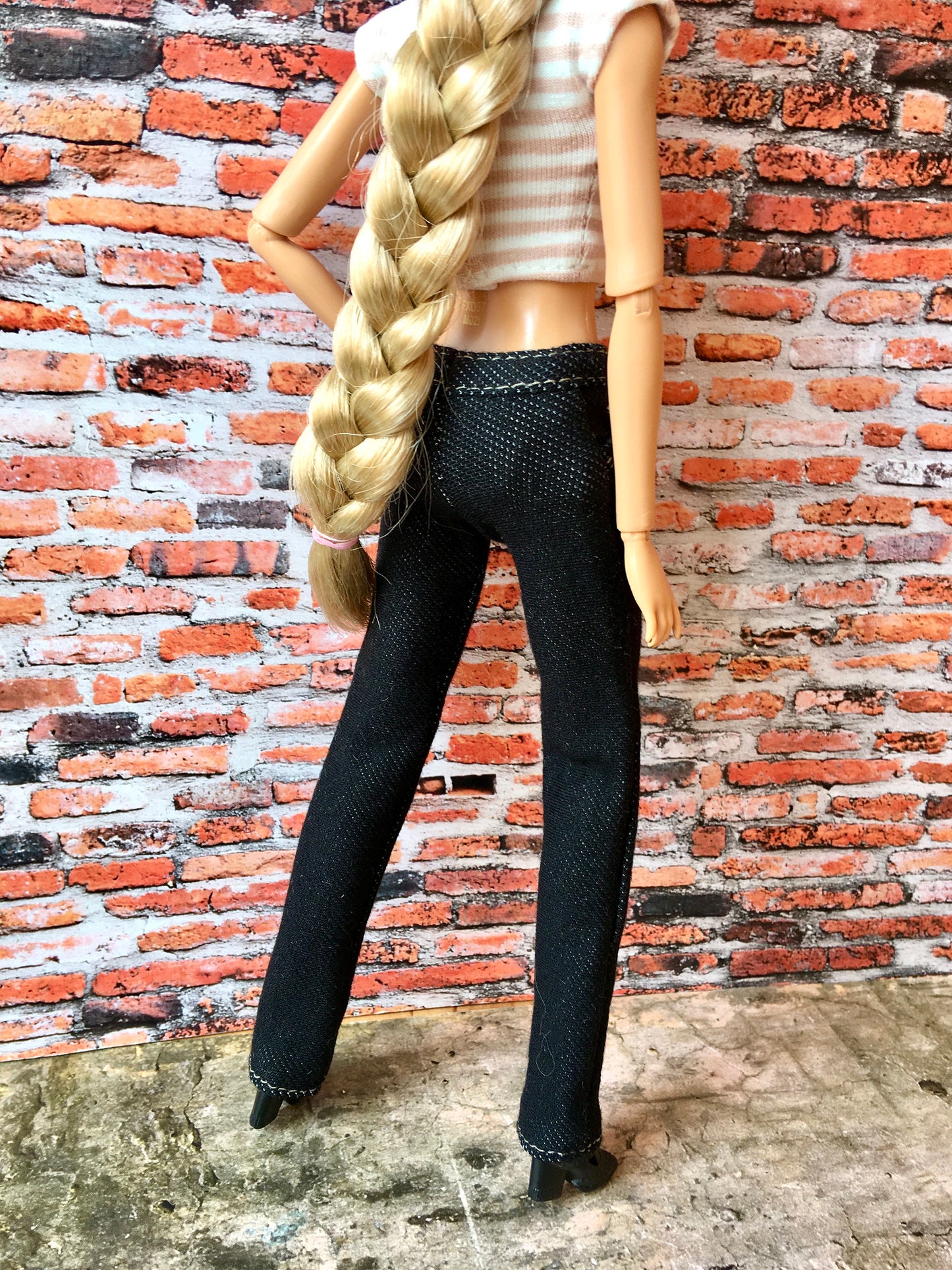 BQ-RAVEN – Stretch Jeans for 11.5" 1/6 Scale Fashion Dolls - www.bouutique.com
