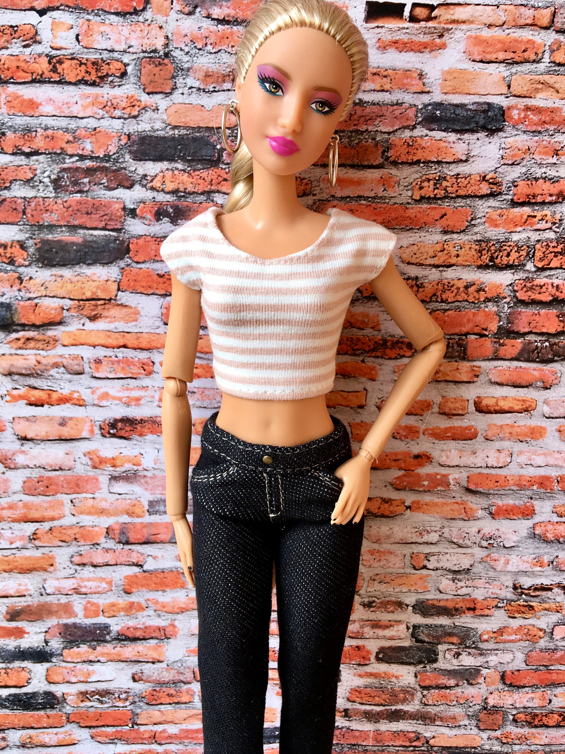 BQ-RAVEN – Stretch Jeans for 11.5" 1/6 Scale Fashion Dolls - www.bouutique.com