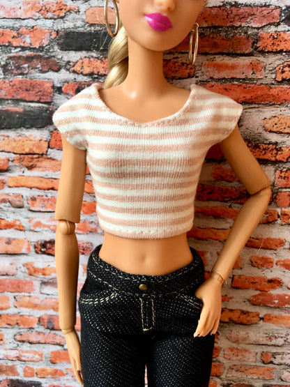 BQ-RAVEN – Stretch Jeans for 11.5" 1/6 Scale Fashion Dolls - www.bouutique.com