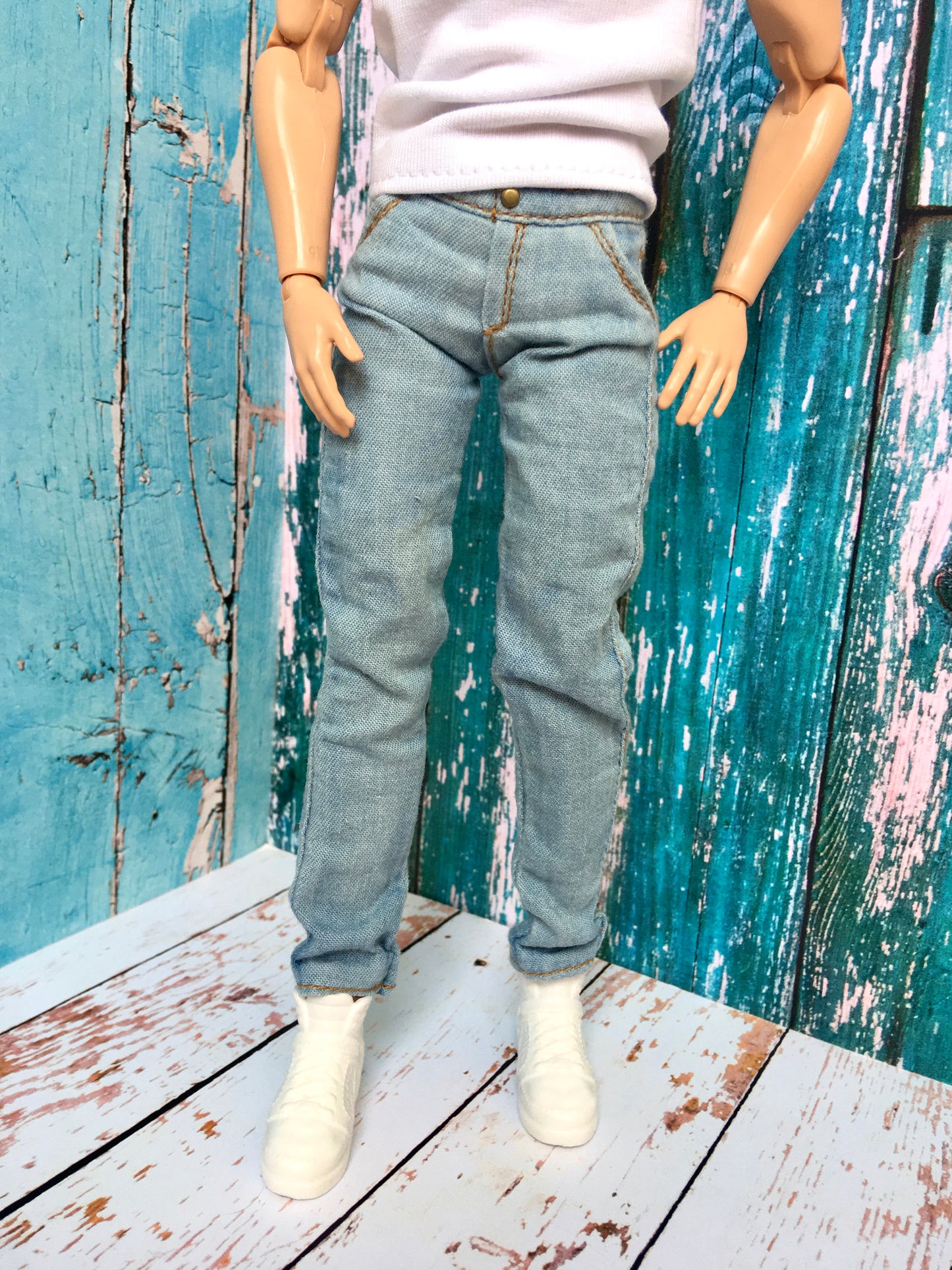 BQ-SKY – Washed Slim Jeans for 12" Ken Dolls - www.bouutique.com