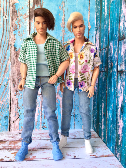 BQ-SKY – Washed Slim Jeans for 12" Ken Dolls - www.bouutique.com