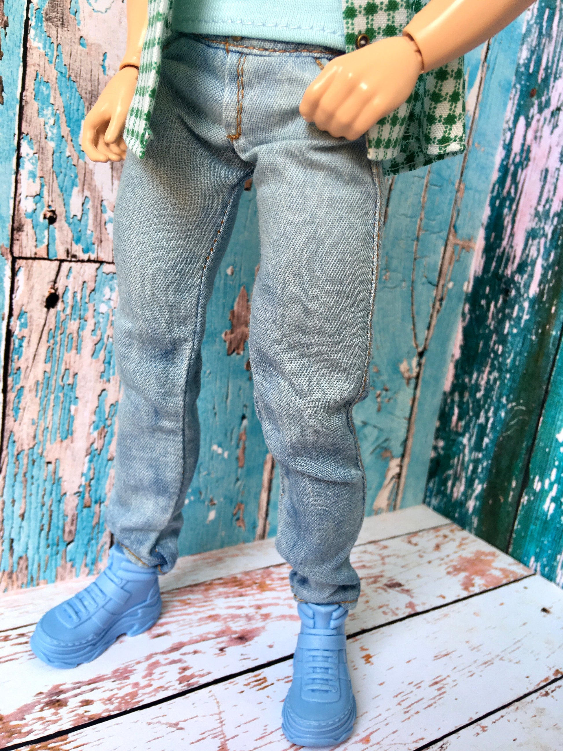 BQ-SKY – Washed Slim Jeans for 12" Ken Dolls - www.bouutique.com