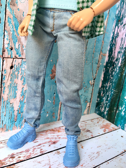 BQ-SKY – Washed Slim Jeans for 12" Ken Dolls - www.bouutique.com