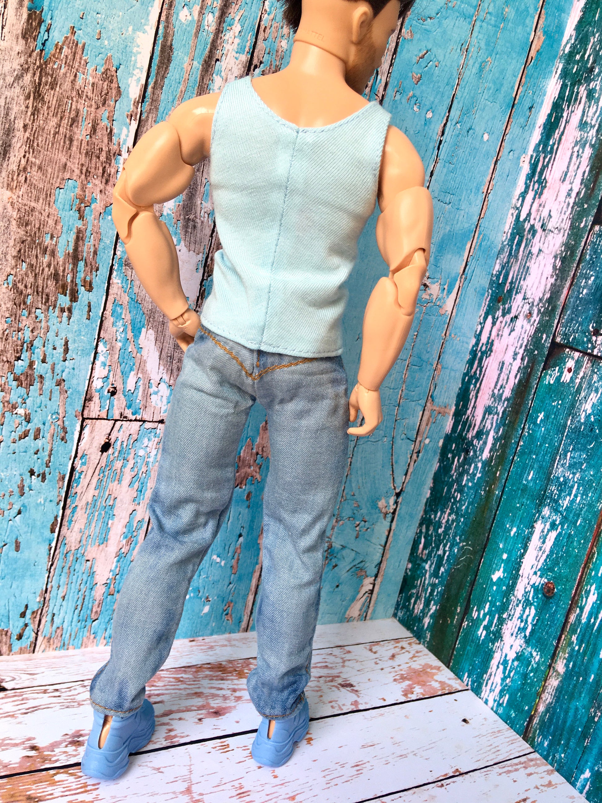 BQ-SKY – Washed Slim Jeans for 12" Ken Dolls - www.bouutique.com