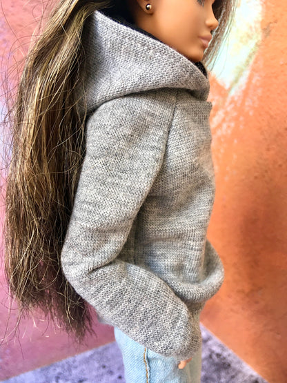 BQ-SOLID – Custom Print Hoodie for 11.5" 1/6 Scale Fashion Dolls