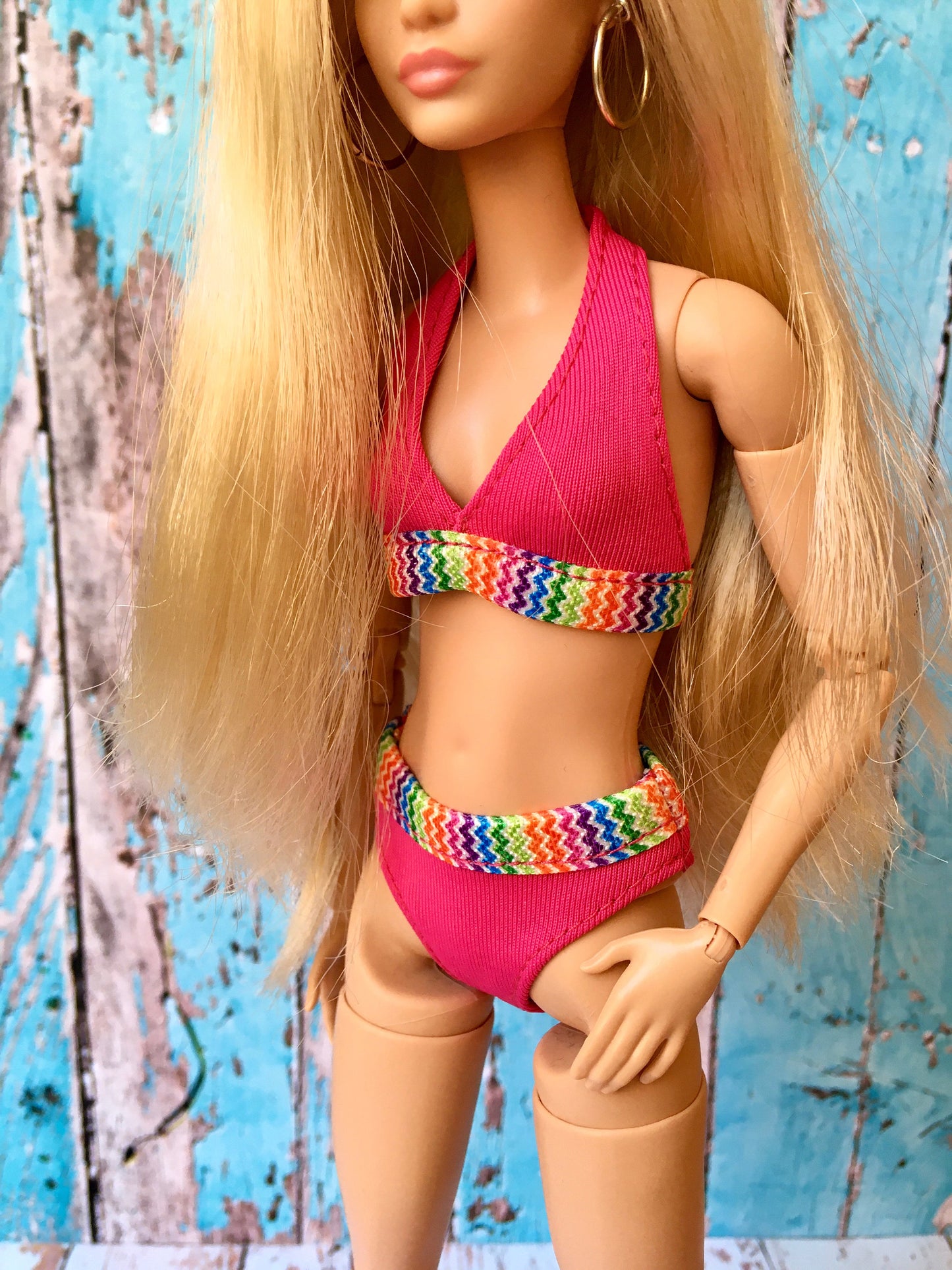 BQ-SPLASH – Colorful Bikini Set for 11.5" 1/6 Scale Fashion Dolls - www.bouutique.com