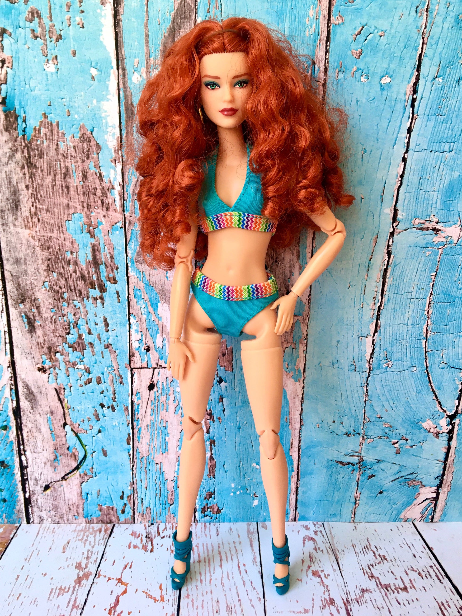 BQ-SPLASH – Colorful Bikini Set for 11.5" 1/6 Scale Fashion Dolls - www.bouutique.com