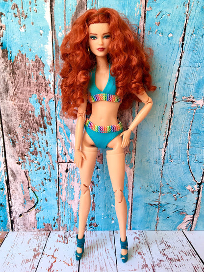 BQ-SPLASH – Colorful Bikini Set for 11.5" 1/6 Scale Fashion Dolls - www.bouutique.com