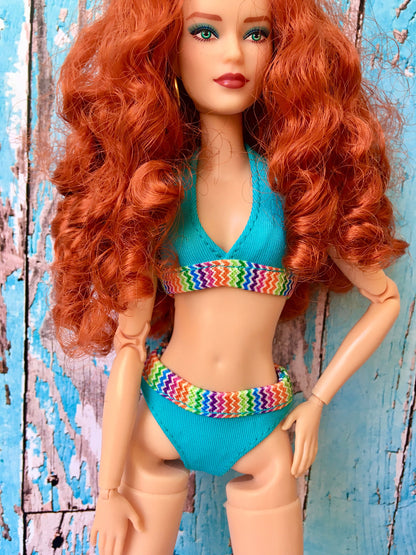 BQ-SPLASH – Colorful Bikini Set for 11.5" 1/6 Scale Fashion Dolls - www.bouutique.com