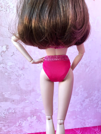 BQ-SPLASH – Hot Pink Bikini for 12" 1/6 Scale Fashion Dolls - www.bouutique.com