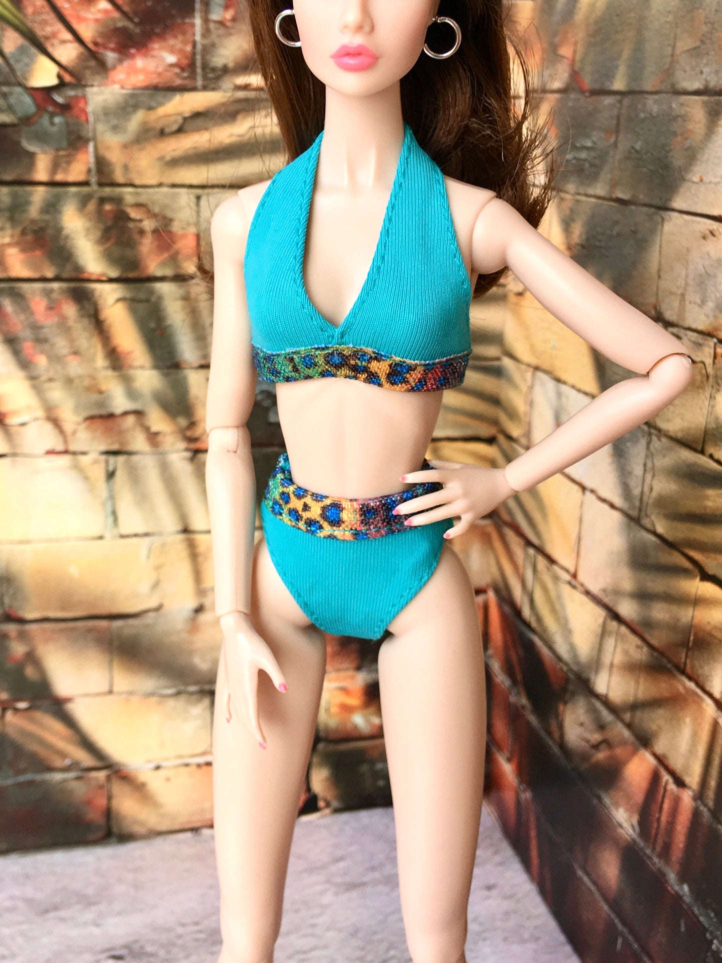 BQ-SPLASH – Hot Pink Bikini for 12" 1/6 Scale Fashion Dolls - www.bouutique.com