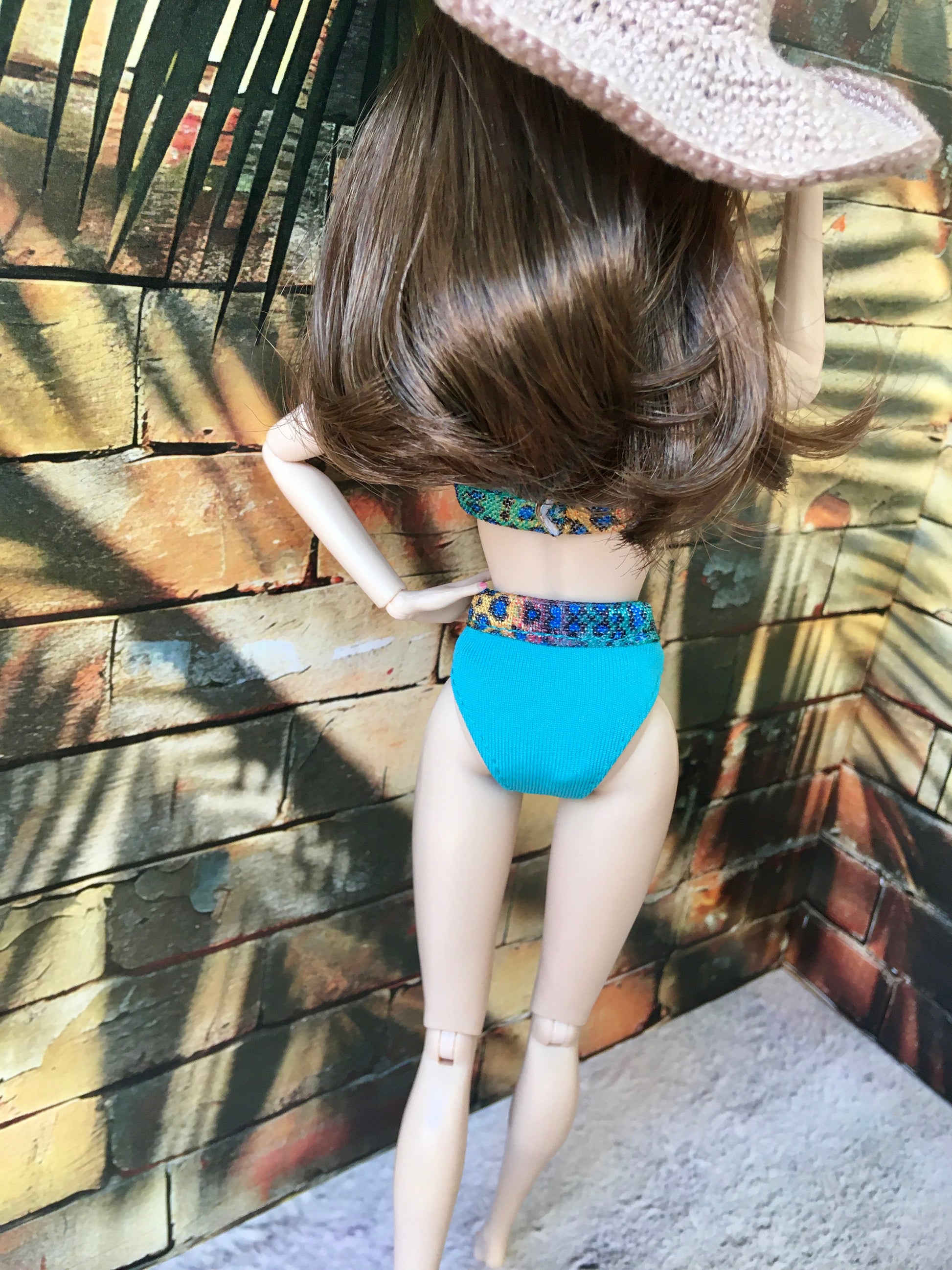 BQ-SPLASH – Hot Pink Bikini for 12" 1/6 Scale Fashion Dolls - www.bouutique.com