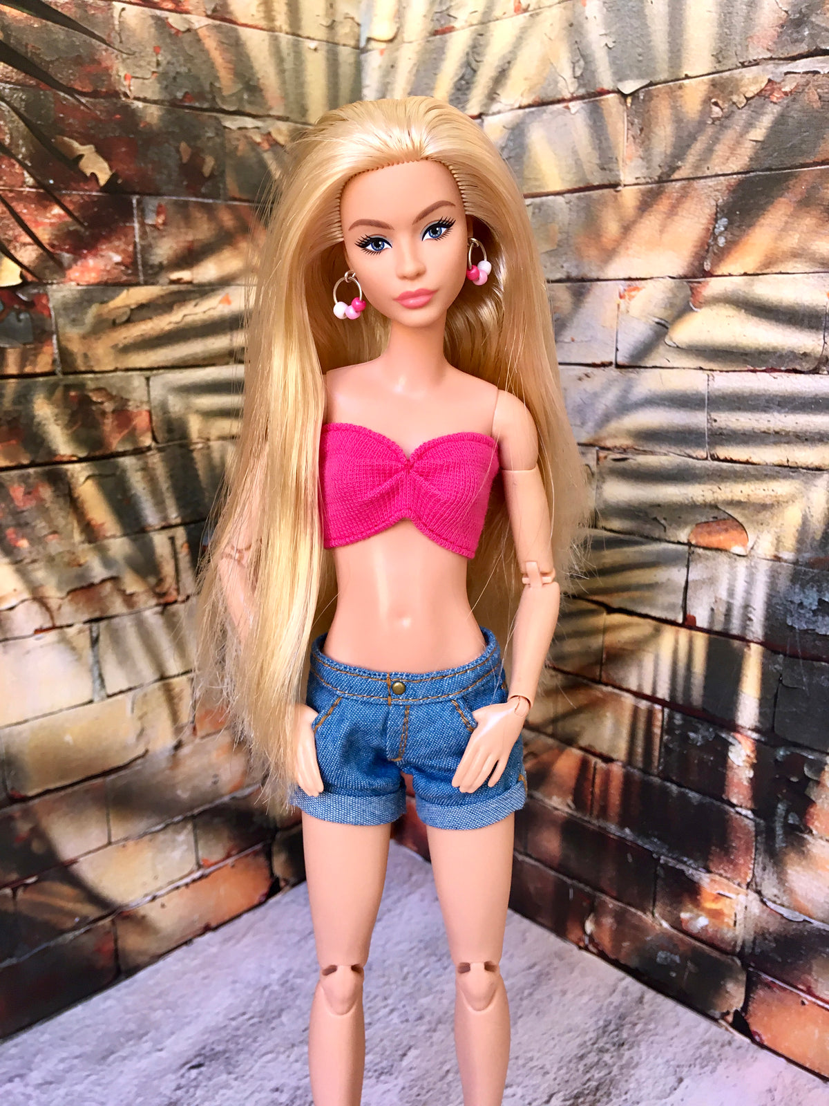 BQ-TAYA – Bandeau Crop Top for 11.5" 1/6 Scale Fashion Dolls (Multiple Colors)