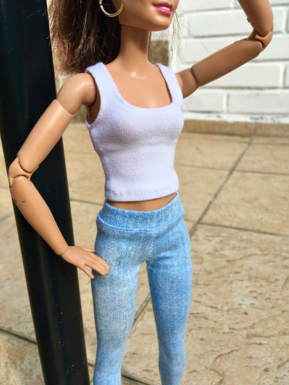 BQ-TINGE – Stretch Jeggings for 11.5" 1/6 Scale Fashion Dolls