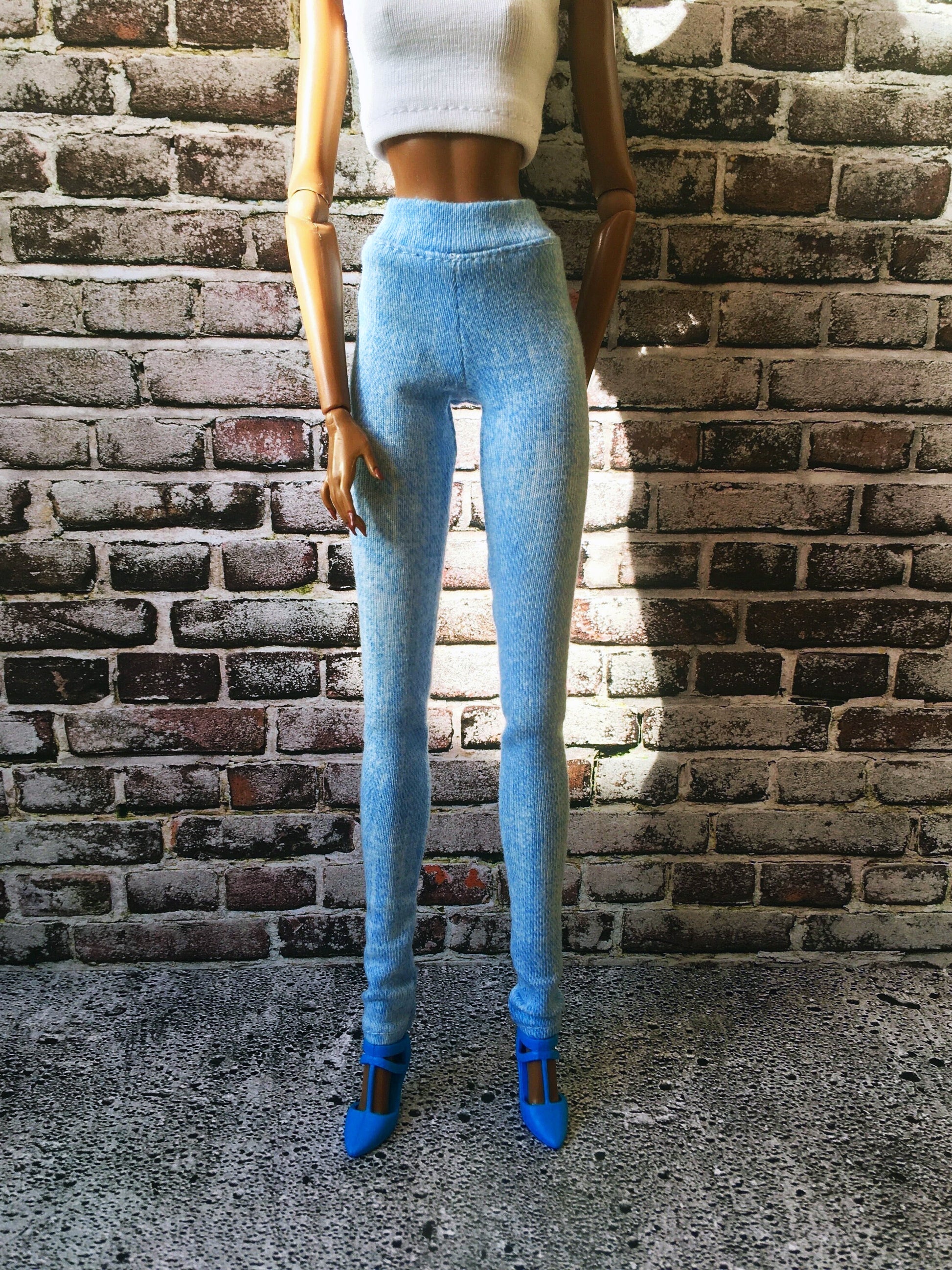 BQ-TINGE – Stretch Jeggings for 12.5" 1/6 Scale Fashion Dolls