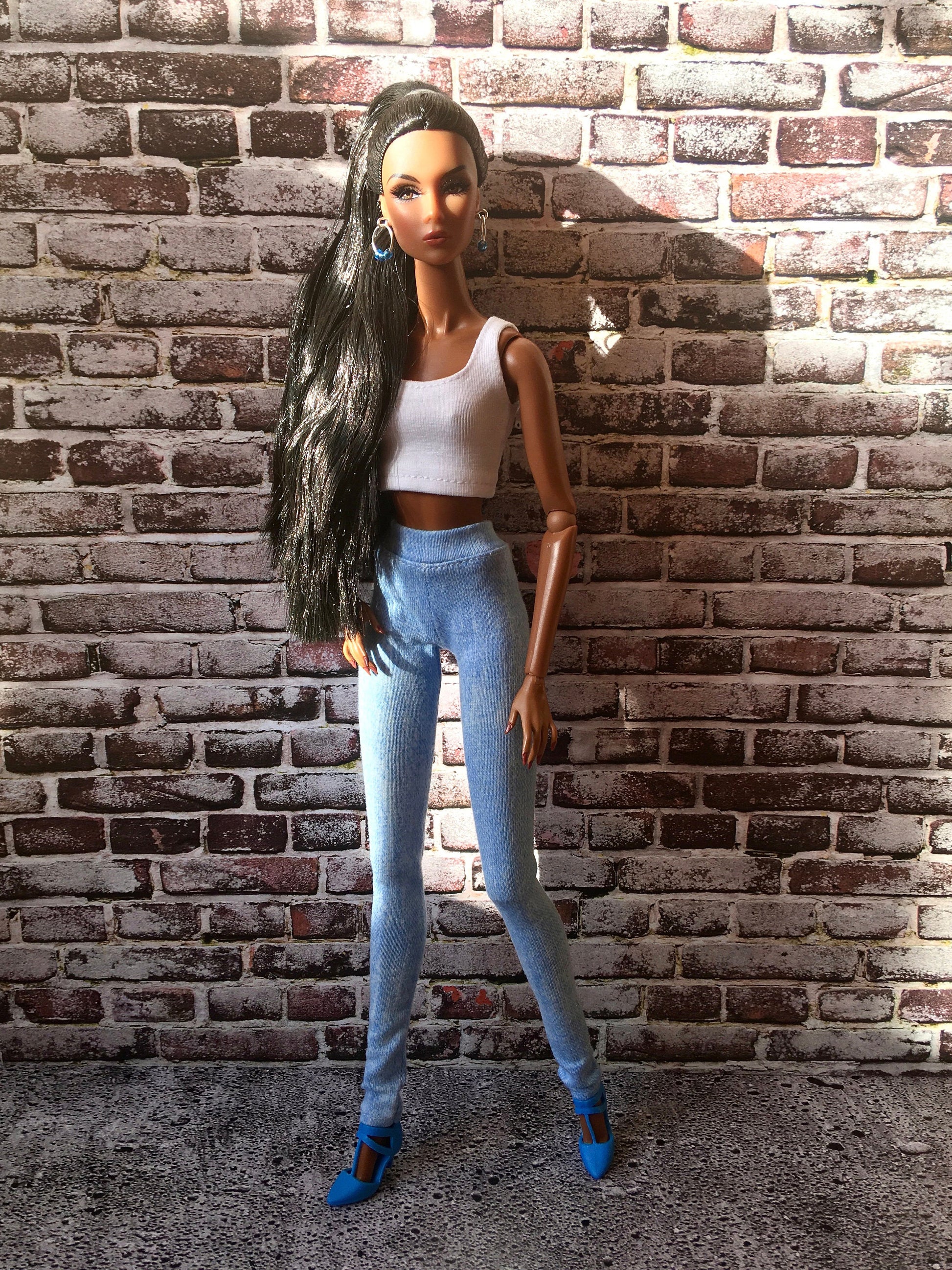 BQ-TINGE – Stretch Jeggings for 12.5" 1/6 Scale Fashion Dolls