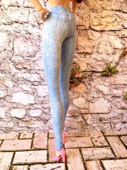 BQ-TINGE – Stretch Jeggings for 12" 1/6 Scale Fashion Dolls