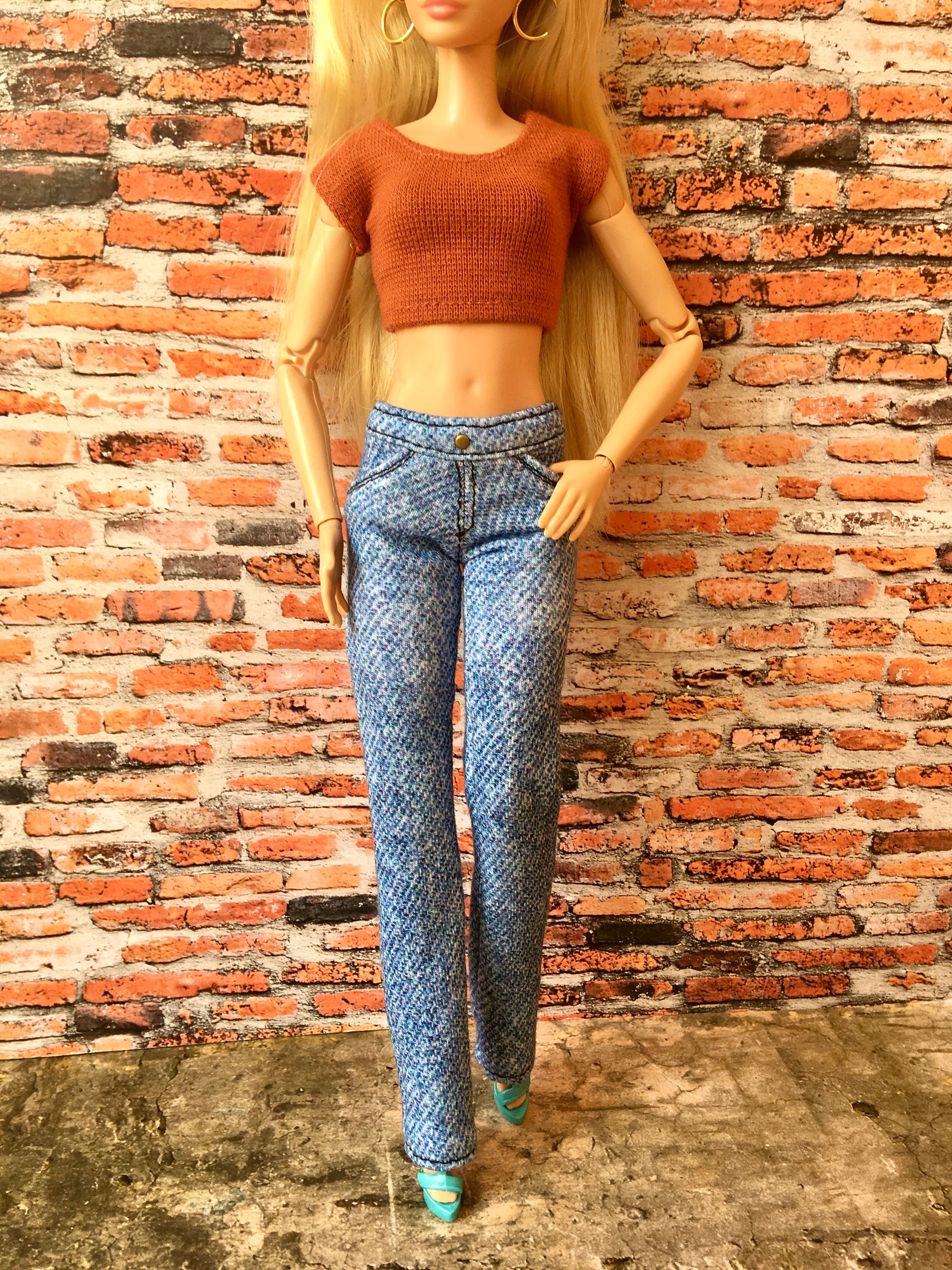 BQ-TWILIGHT – Stretch Jeans for 11.5" 1/6 Scale Fashion Dolls - www.bouutique.com