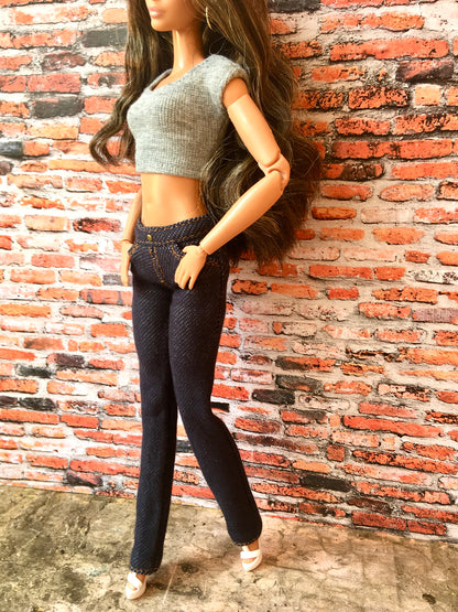 BQ-TWILIGHT – Stretch Jeans for 11.5" 1/6 Scale Fashion Dolls - www.bouutique.com