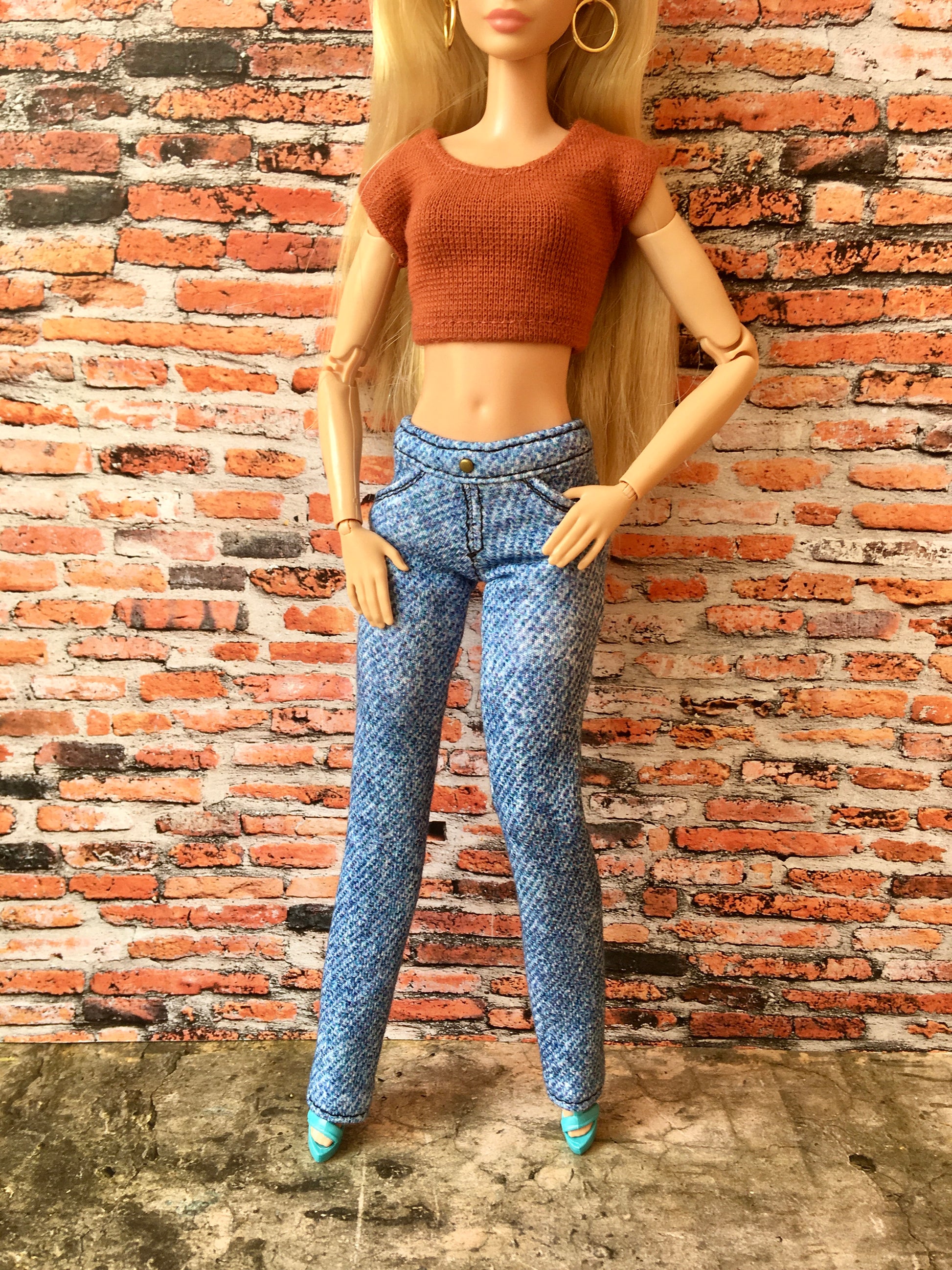 BQ-TWILIGHT – Stretch Jeans for 11.5" 1/6 Scale Fashion Dolls - www.bouutique.com