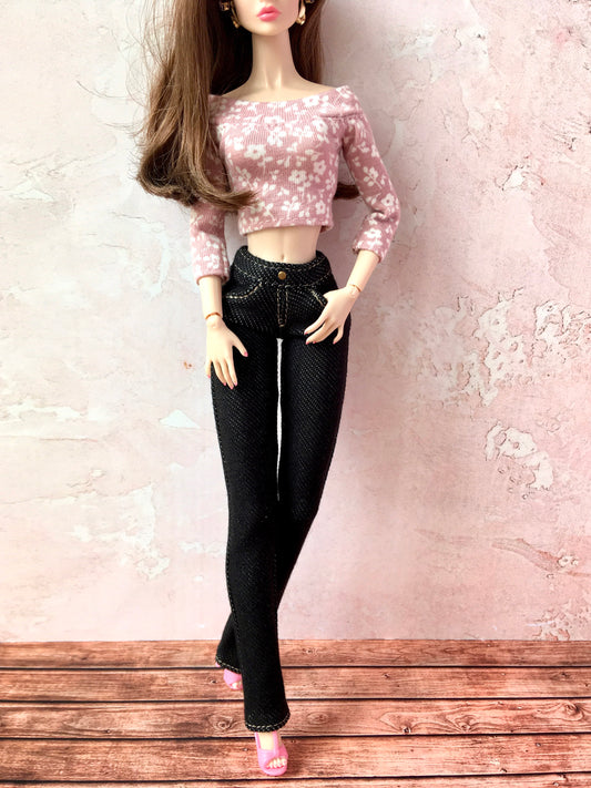 BQ-TWILIGHT – Stretch Jeans for 12" 1/6 Scale Fashion Dolls - www.bouutique.com