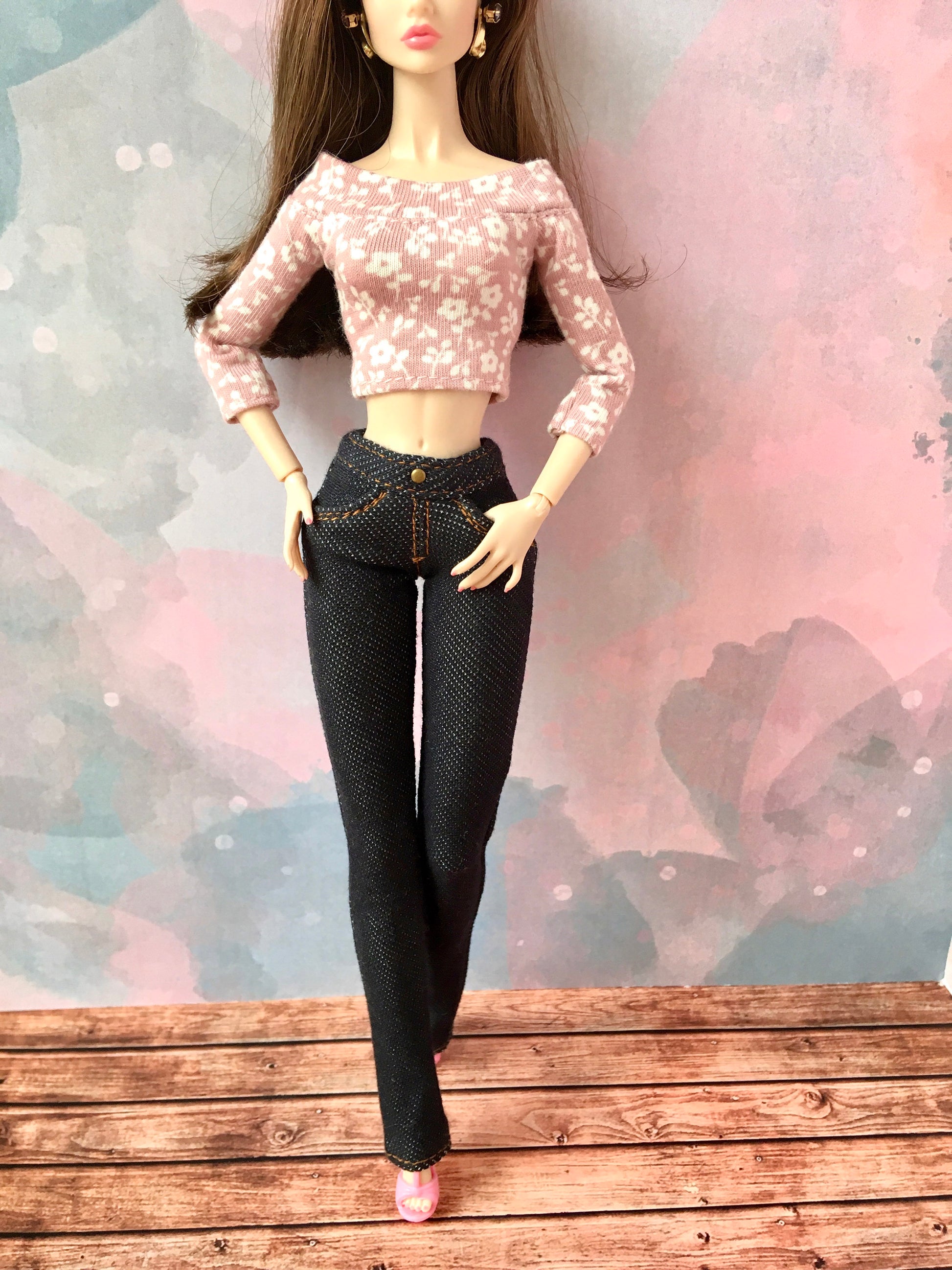 BQ-TWILIGHT – Stretch Jeans for 12" 1/6 Scale Fashion Dolls - www.bouutique.com
