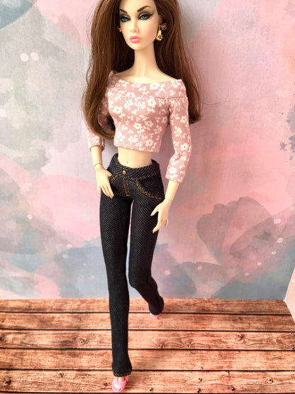 BQ-TWILIGHT – Stretch Jeans for 12" 1/6 Scale Fashion Dolls - www.bouutique.com