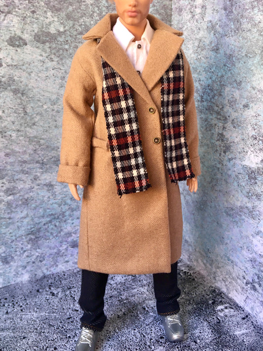 BQ-VELIOR – Long Coat for 12" 1/6 Scale Ken Dolls