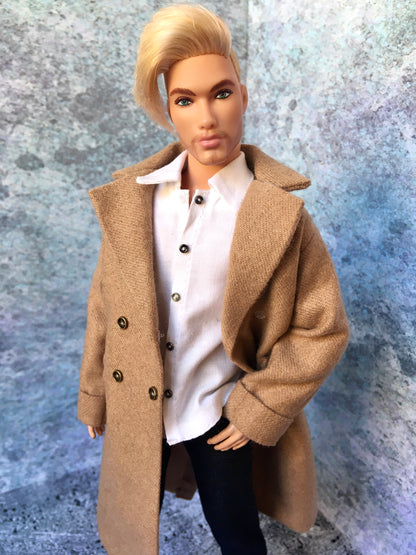 BQ-VELIOR – Long Coat for 12" 1/6 Scale Ken Dolls
