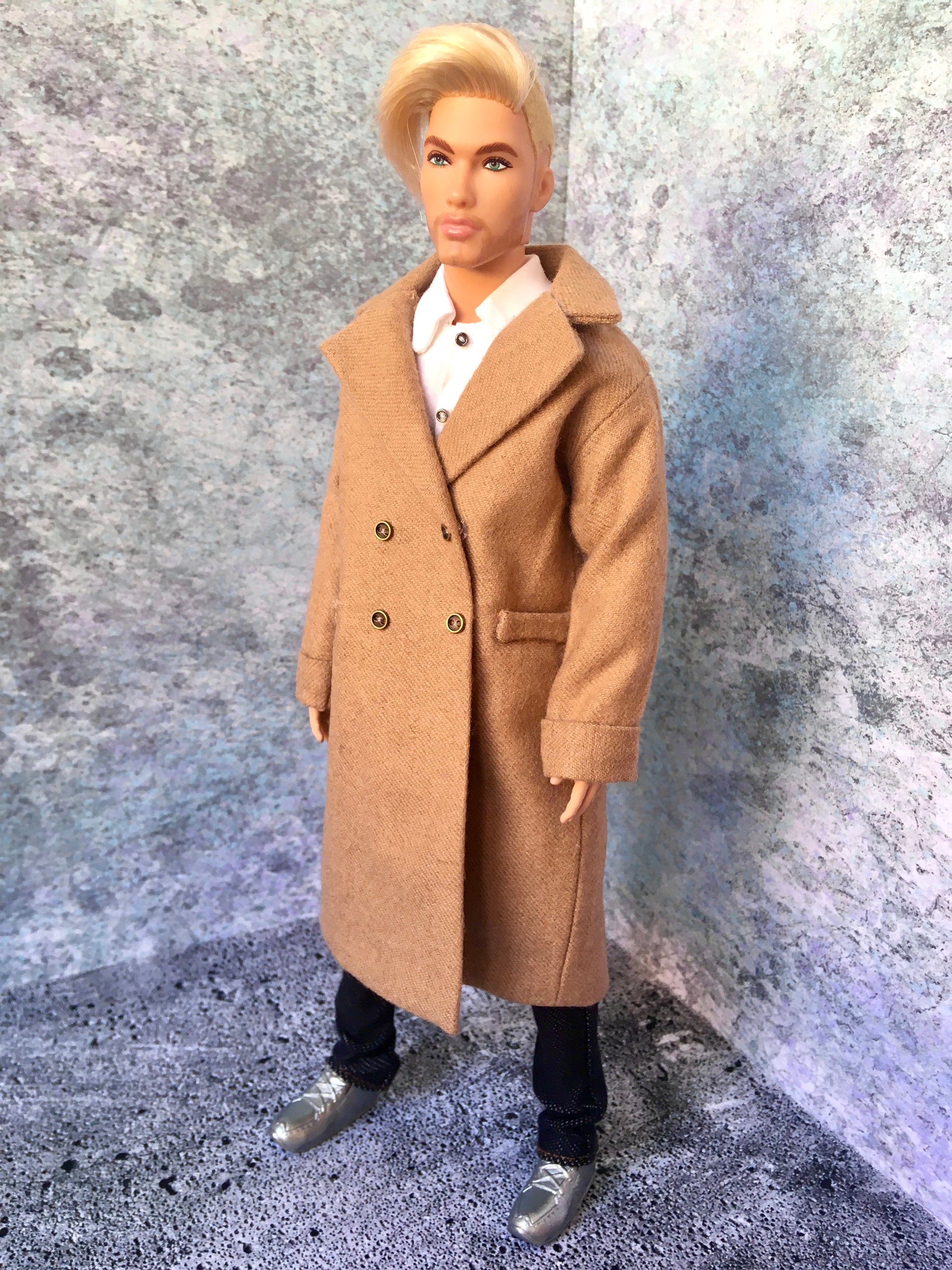 BQ-VELIOR – Long Coat for 12" 1/6 Scale Ken Dolls