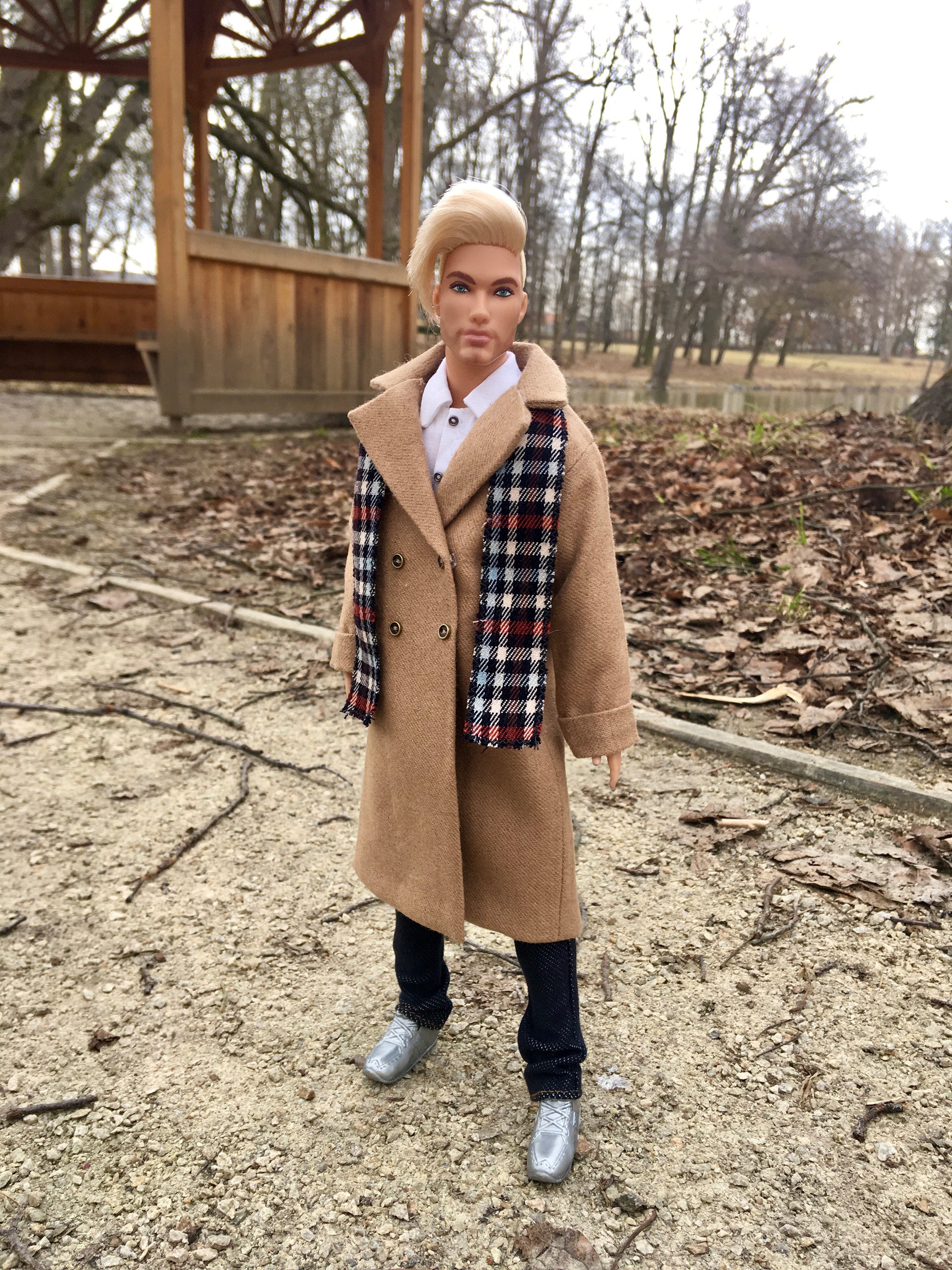 BQ-VELIOR – Long Coat for 12" 1/6 Scale Ken Dolls
