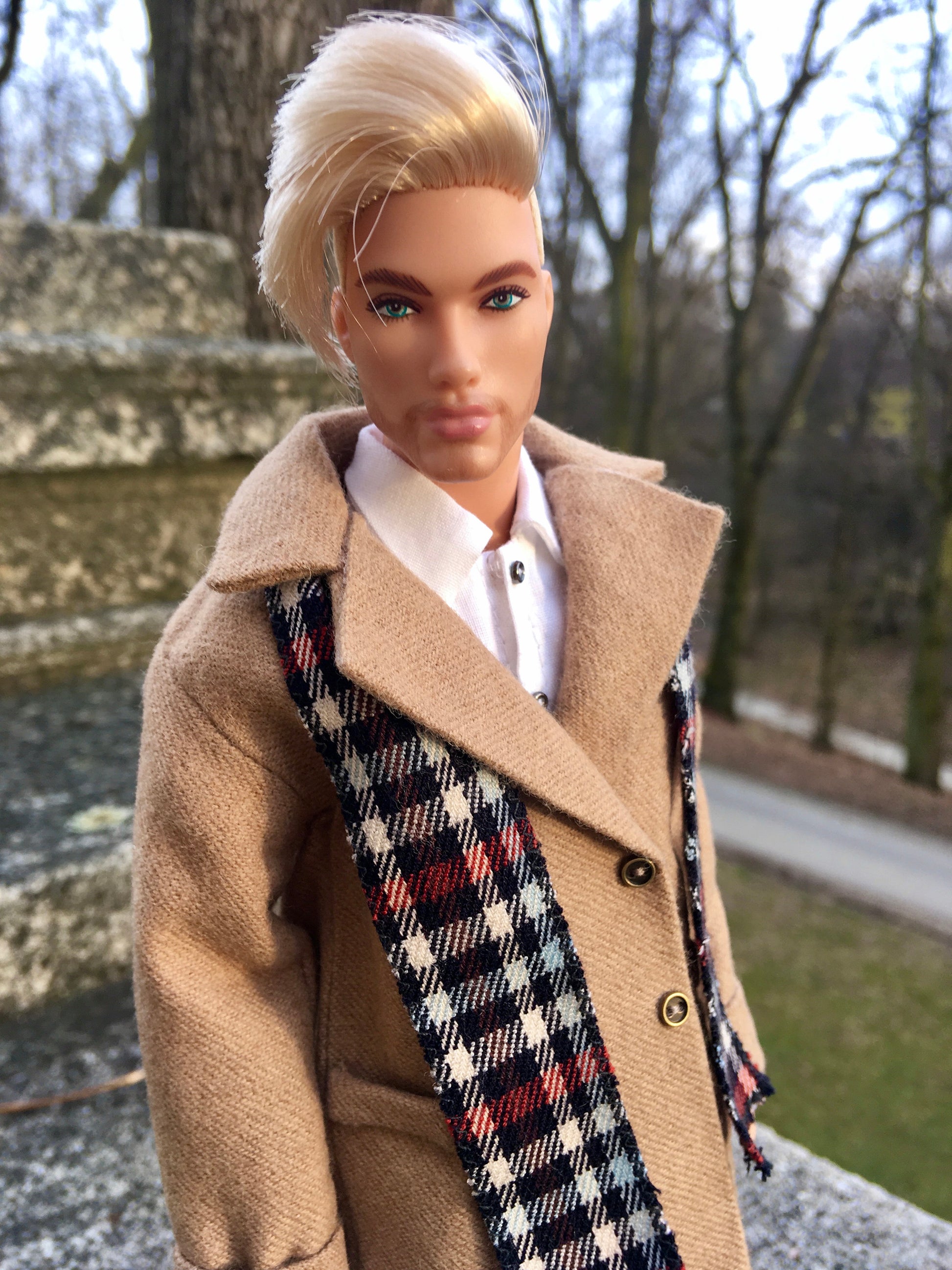 BQ-VELIOR – Long Coat for 12" 1/6 Scale Ken Dolls