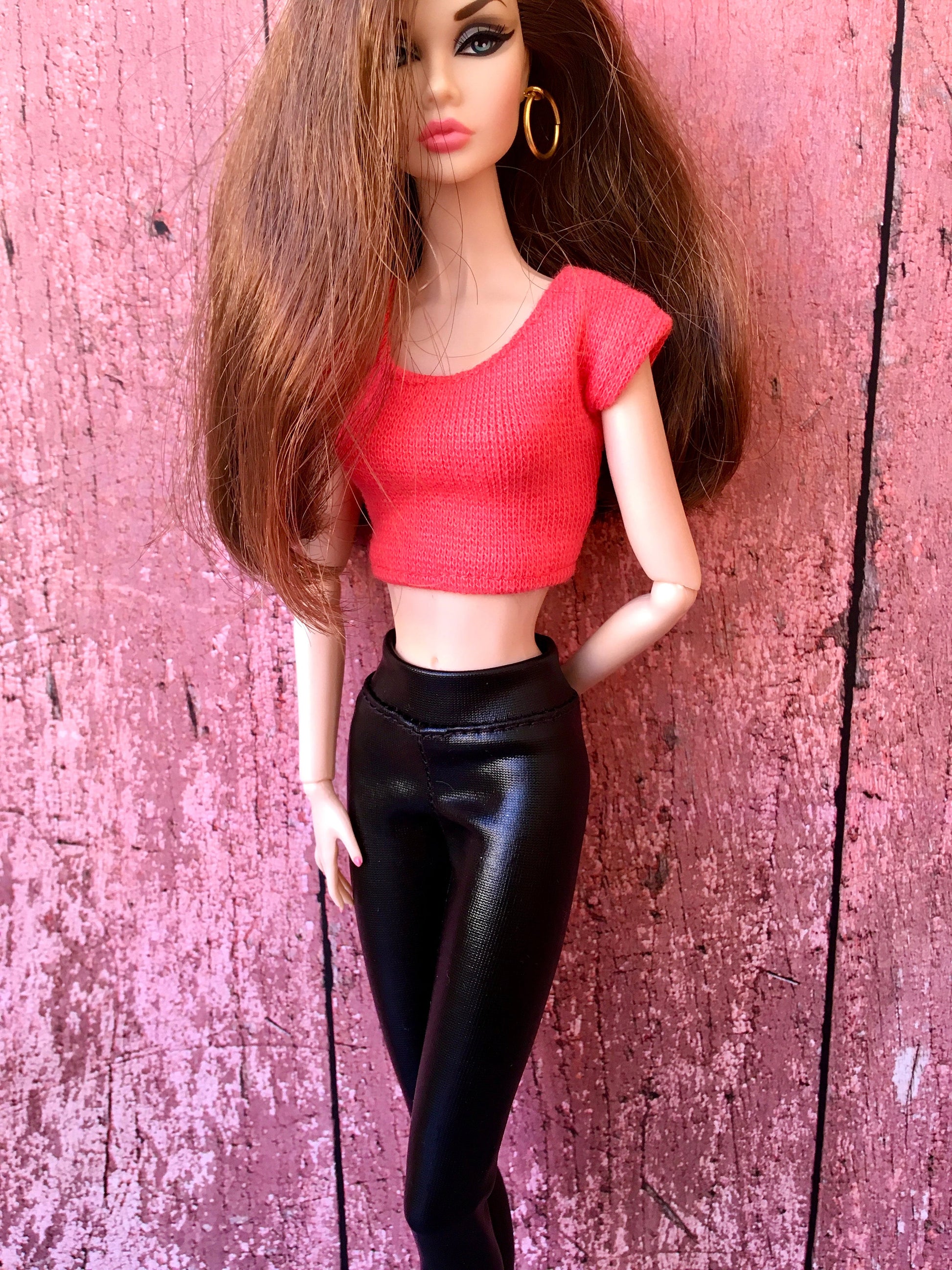 BQ-VIPER – Faux Leather Leggings for 12" 1/6 Scale Fashion Dolls - www.bouutique.com