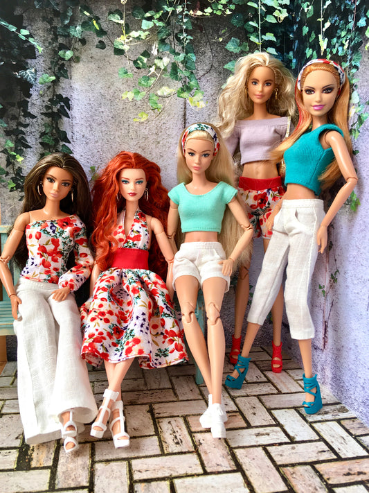 CASUAL LINEN collection for 11.5" 1/6 Scale Fashion Dolls