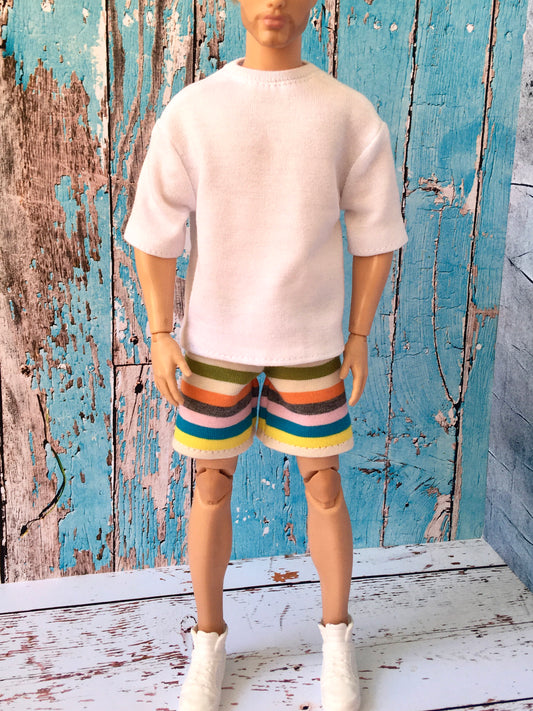 BQ-FLOWY LITE – Oversized T-shirt for Ken Dolls (12") - www.bouutique.com