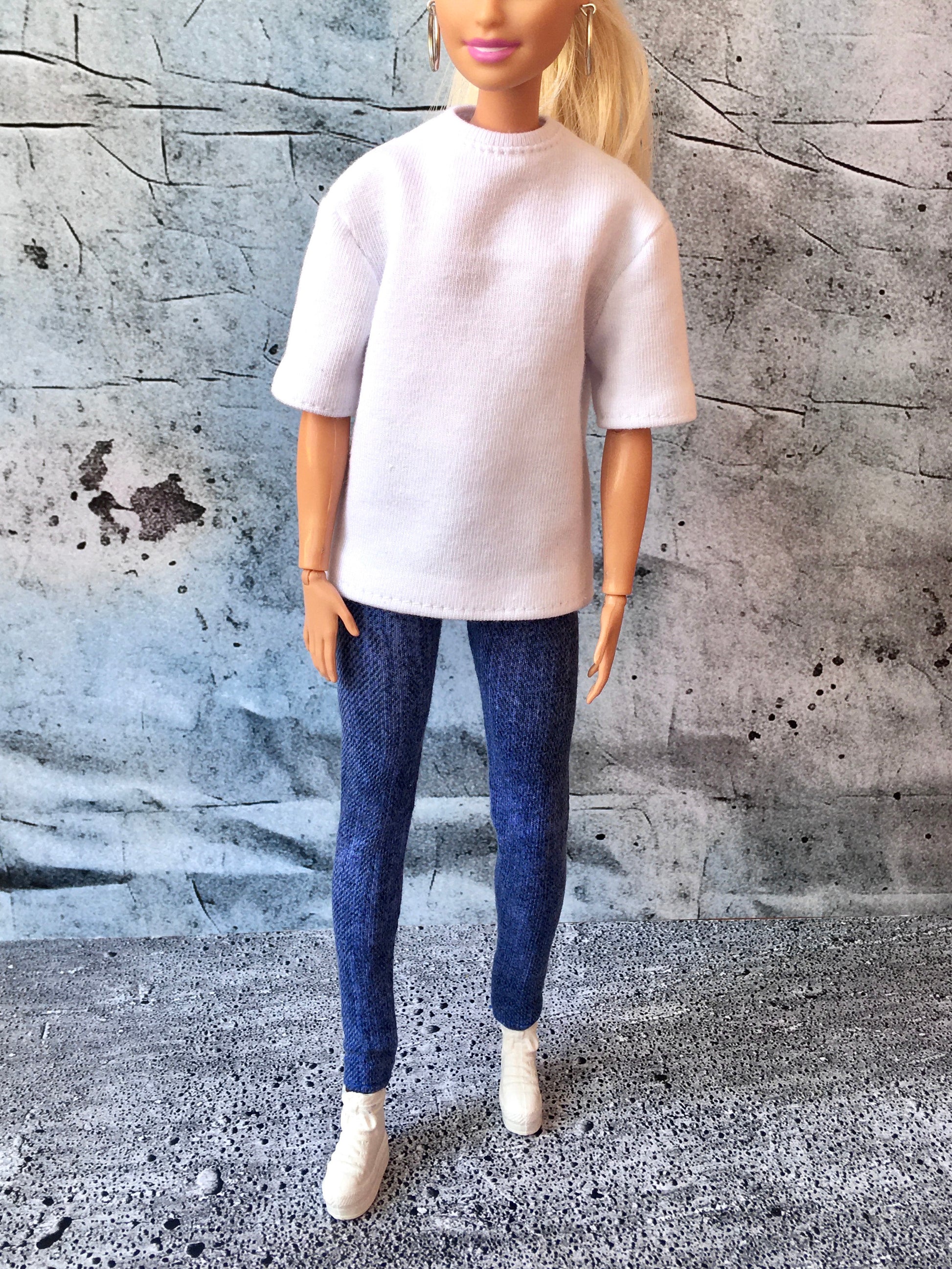 BQ-FLOWY – Short Sleeve Oversized T-shirt for Dolls 11.5 Inch - www.bouutique.com