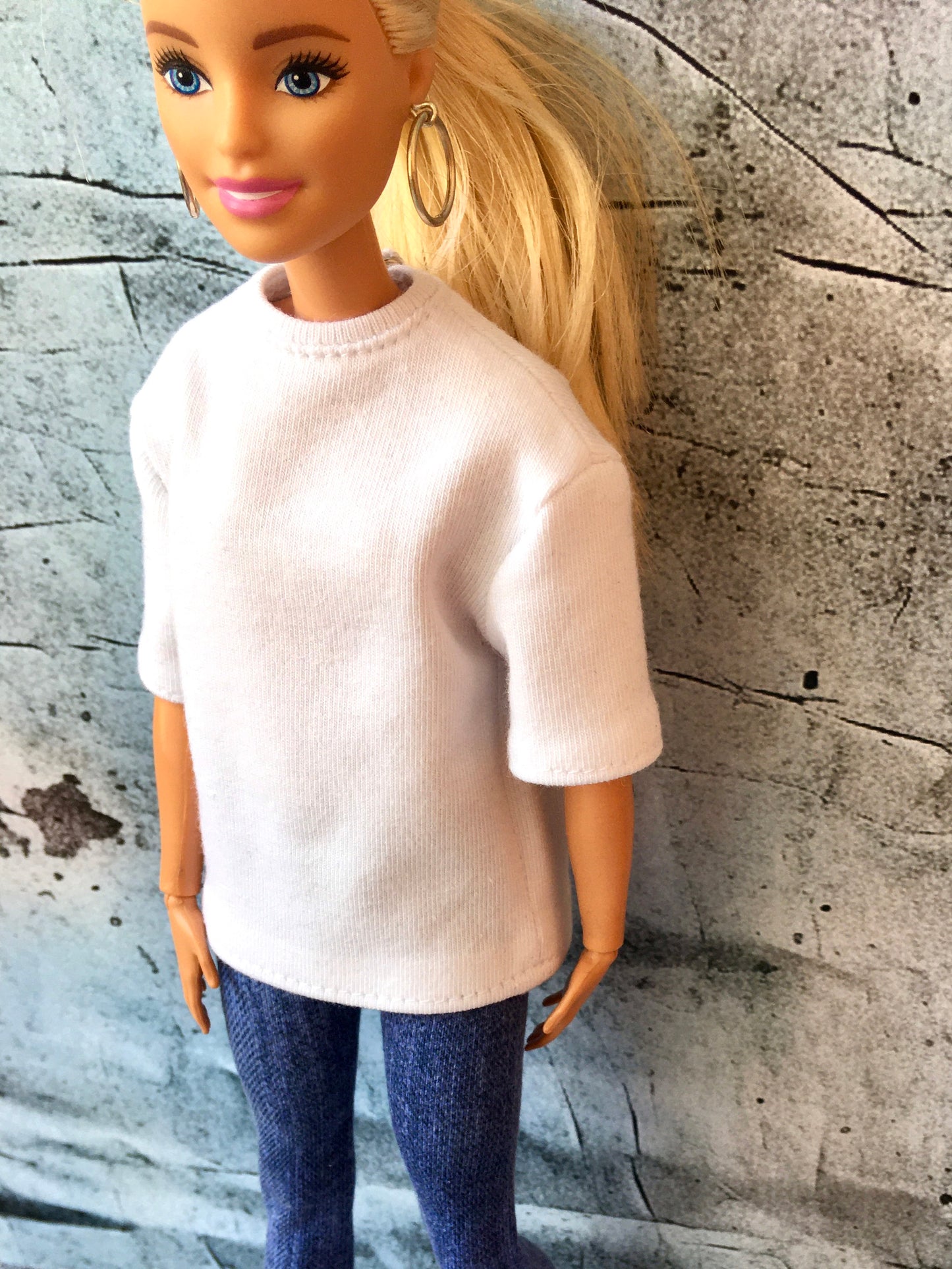 BQ-FLOWY – Short Sleeve Oversized T-shirt for Dolls 11.5 Inch - www.bouutique.com