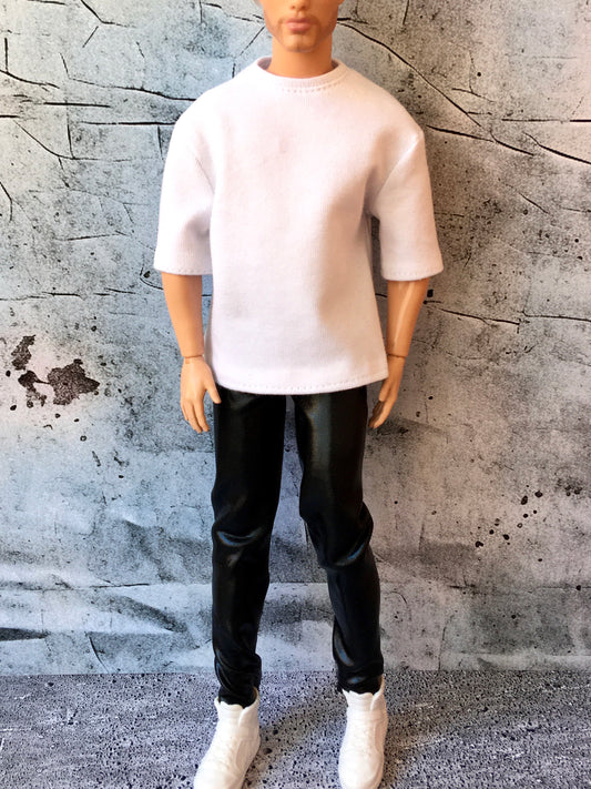 BQ-FLOWY - Short Sleeve Oversized T-shirt for Ken Dolls 12 Inch - www.bouutique.com