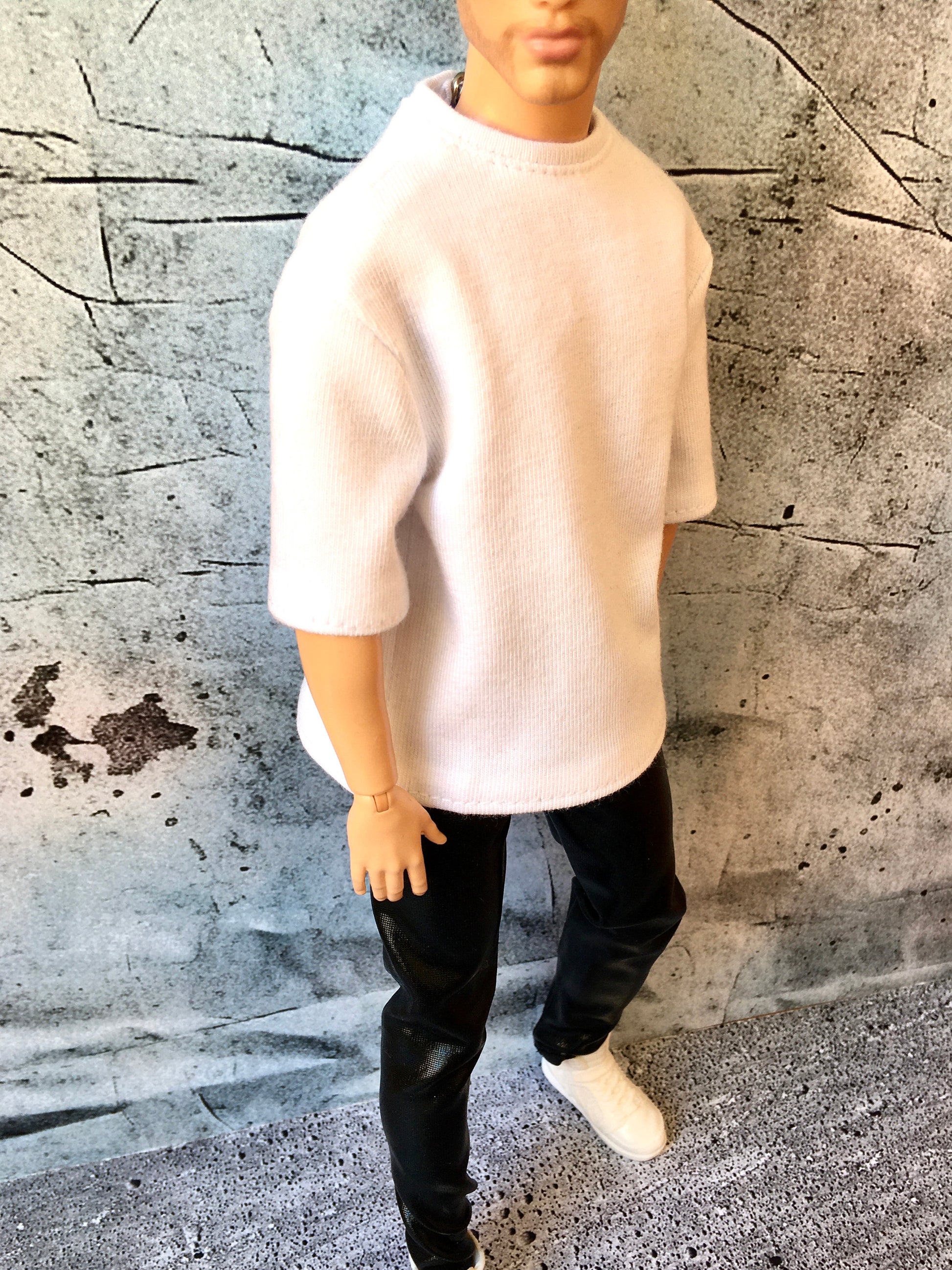 BQ-FLOWY - Short Sleeve Oversized T-shirt for Ken Dolls 12 Inch - www.bouutique.com