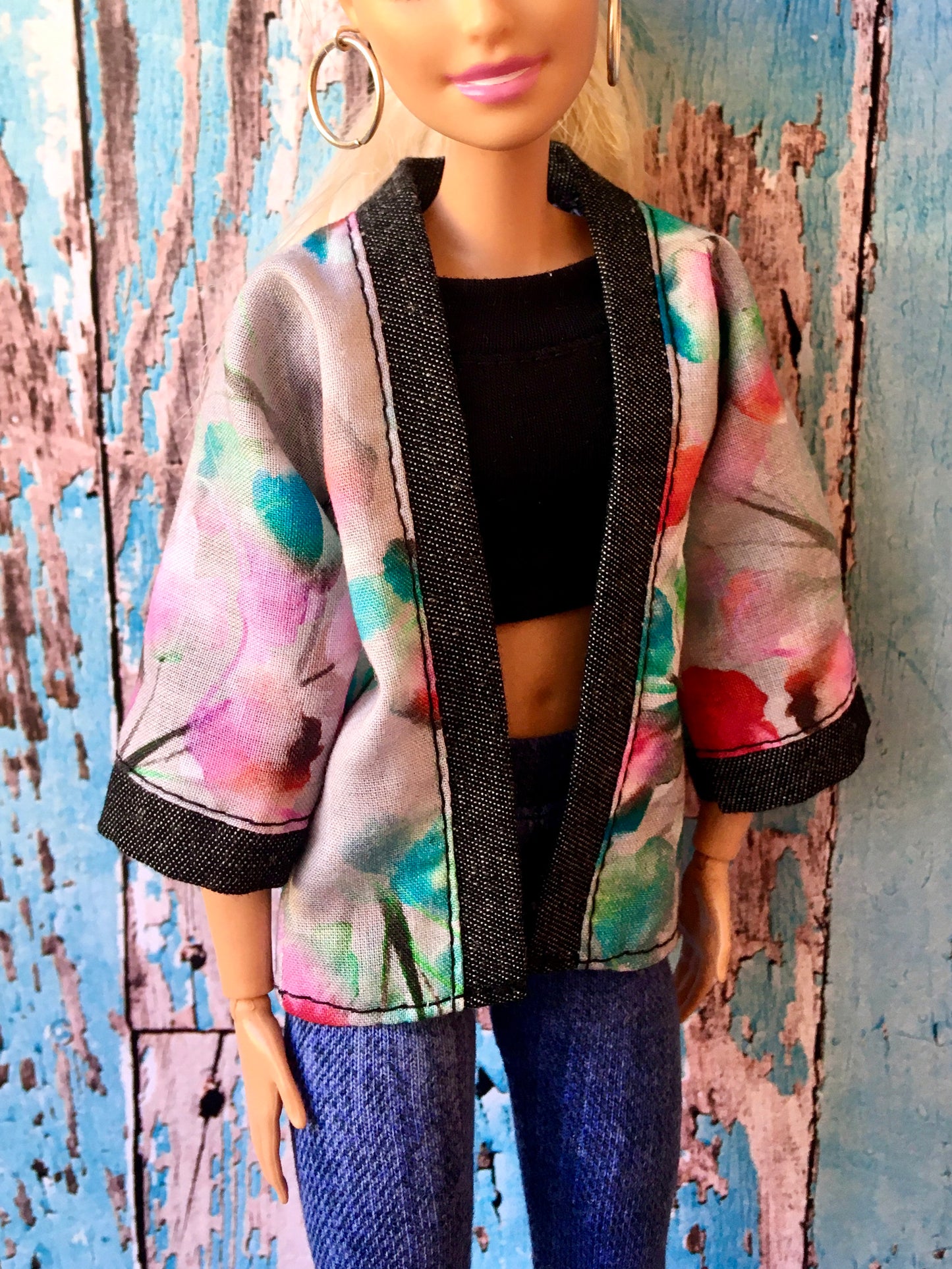 BQ-KIMI - Kimono Jacket for 11.5" 1/6 Scale Fashion Dolls - www.bouutique.com