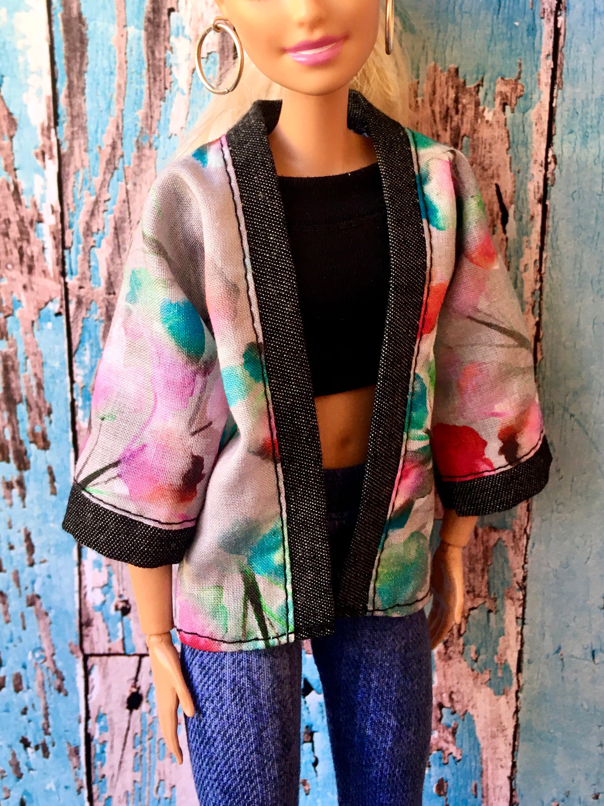 BQ-KIMI - Kimono Jacket for 11.5" 1/6 Scale Fashion Dolls - www.bouutique.com