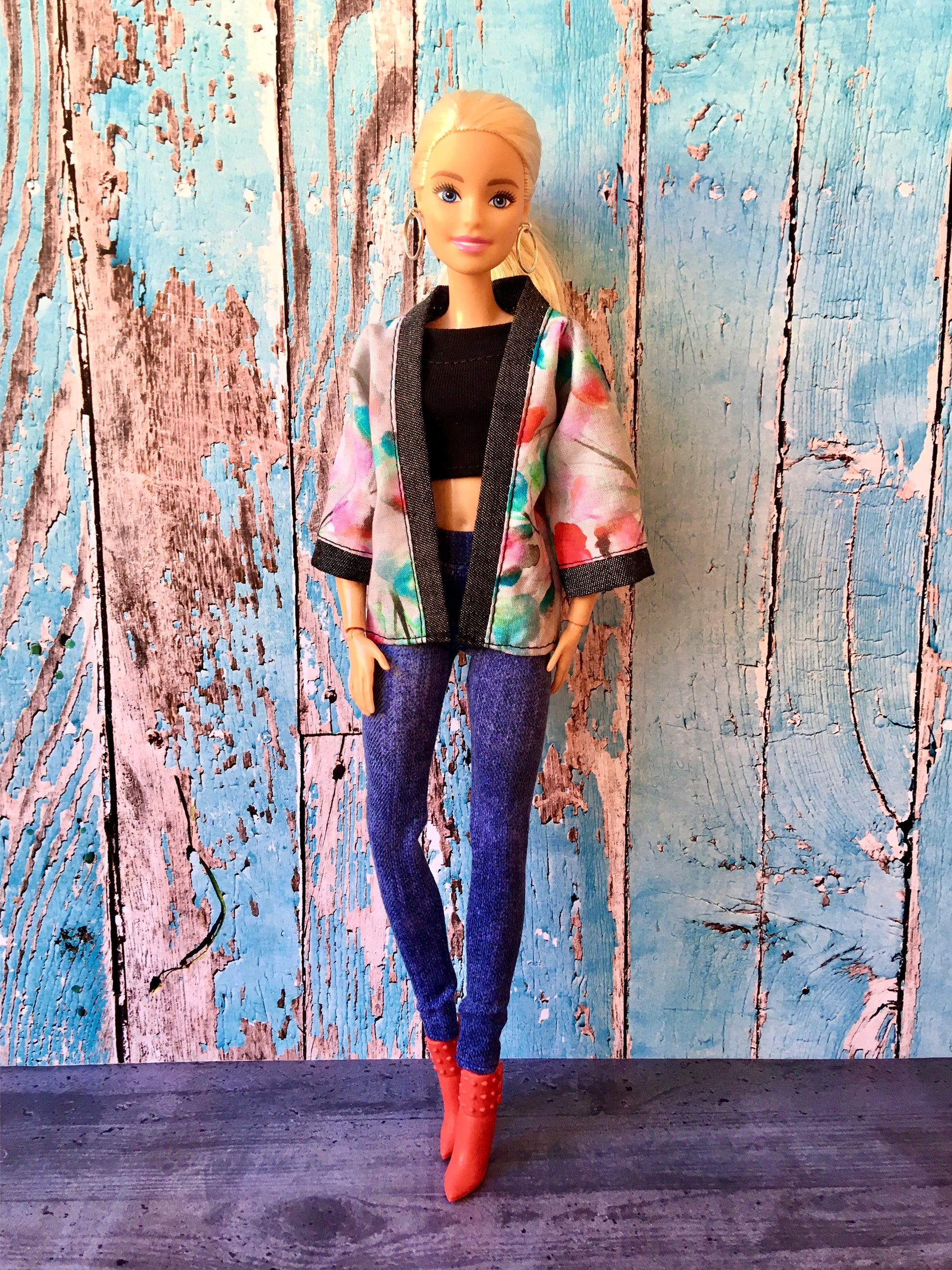 BQ-KIMI - Kimono Jacket for 11.5" 1/6 Scale Fashion Dolls - www.bouutique.com