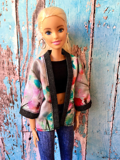 BQ-KIMI - Kimono Jacket for 11.5" 1/6 Scale Fashion Dolls - www.bouutique.com