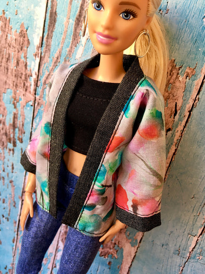 BQ-KIMI - Kimono Jacket for 11.5" 1/6 Scale Fashion Dolls - www.bouutique.com