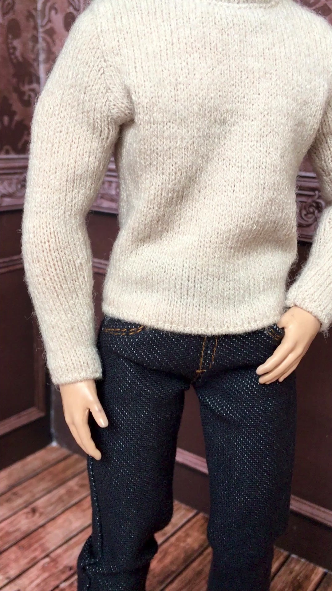 BQ-ARLO – Turtleneck Sweater for 12" 1/6 Scale Ken Dolls