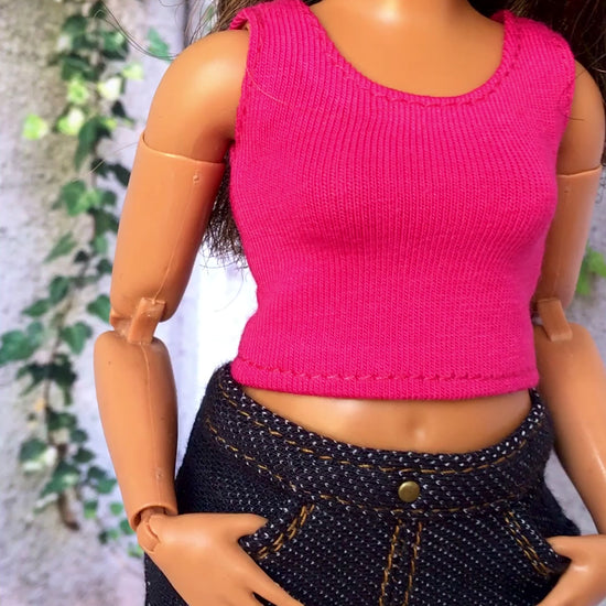 BQ-CORE – Basic Tank Top for 11" 1/6 Scale Curvy Dolls (Multiple Colors)